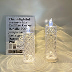 Rosera – Lampada a Luce di Candela in Cristallo