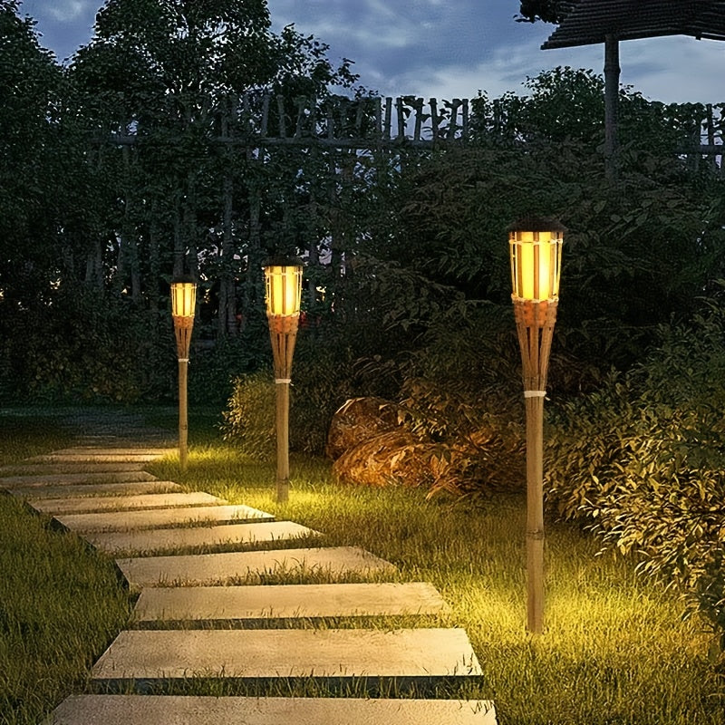 FLAMEGLOW – Luci LED in Bambù Solari per Atmosfera Esterni