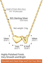Collana con Iniziale a Forma di Cuore