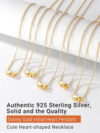 Collana con Iniziale a Forma di Cuore