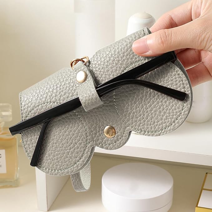 Brandary - Pochette per occhiali da sole in morbida pelle PU