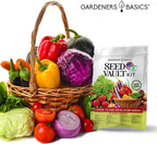 Kit di Vault di Semi da 35 Varietà – Semi Heirloom Non-OGM per Giardinaggio Domestico e Preparazione Emergente