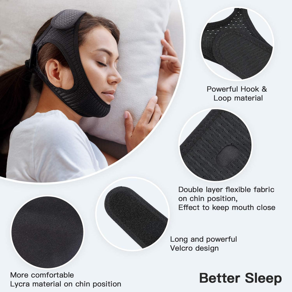 Fascia Mentale Antisnoring per Apnea Notturna