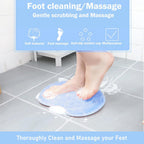 CleanFootFlex Tappeto per Pulizia dei Piedi in Silicone Senza Mani