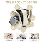 Travelliva Zaino da Viaggio per Donne 35 L | Impermeabile e con Porta USB | Antifurto e Scomparto per Scarpe | Per Escursioni, Vita Quotidiana e Viaggi