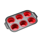 Teglia per Muffin in Silicone con Struttura Metallica Robusta