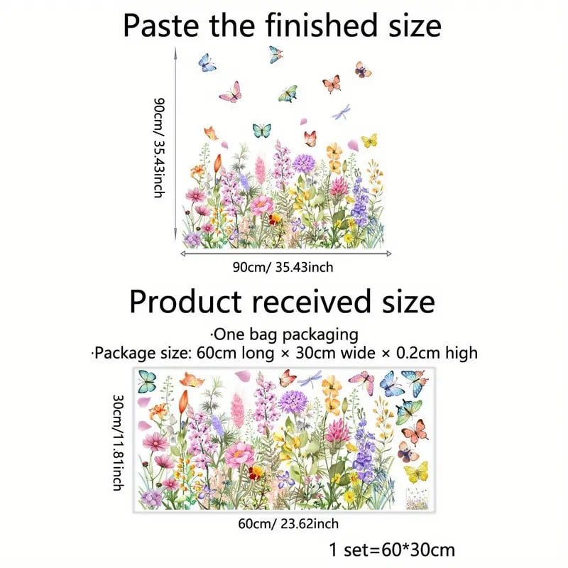 ✨ULTIMO GIORNO: 70% DI SCONTO! - 💐 Adesivo per Finestra con Bouquet Floreale Colorato 🖼️ (Rimovibile senza lasciare segni)