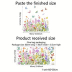 ✨ULTIMO GIORNO: 70% DI SCONTO! - 💐 Adesivo per Finestra con Bouquet Floreale Colorato 🖼️ (Rimovibile senza lasciare segni)