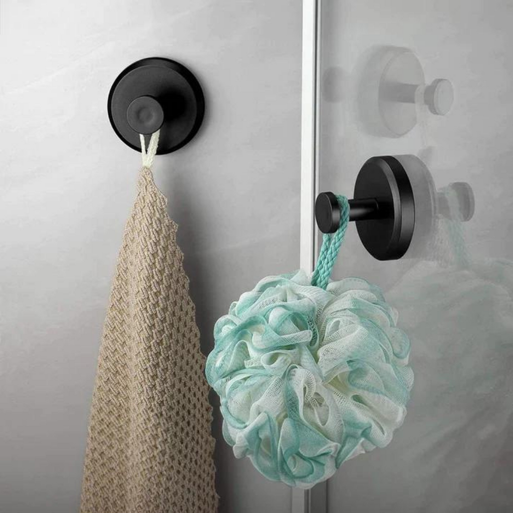 Overa - 2 Ganci a Ventosa Twist-Lock per Bagno e Cucina