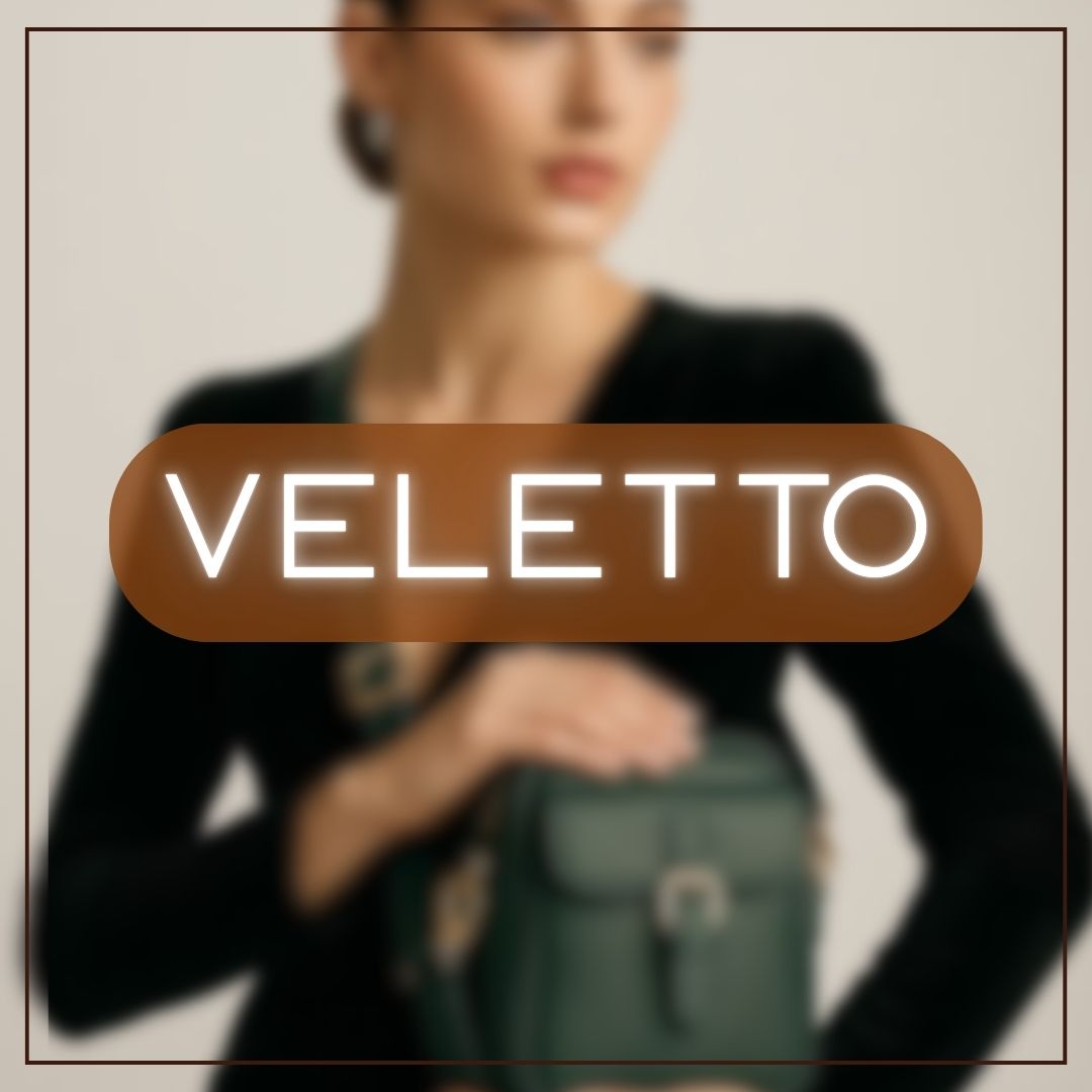 Veletto – Borsa a tracolla in PU con doppia tasca