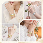 Lucelina - Orologio in pietra elegante in stile vintage per donne