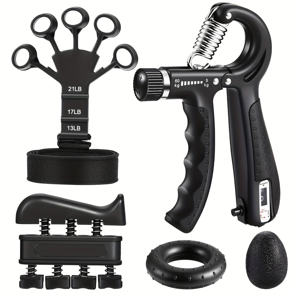 GRIPMAX – Set Completo di Allenamento per la Forza delle Mani per Potenza di Grip e Avambraccio