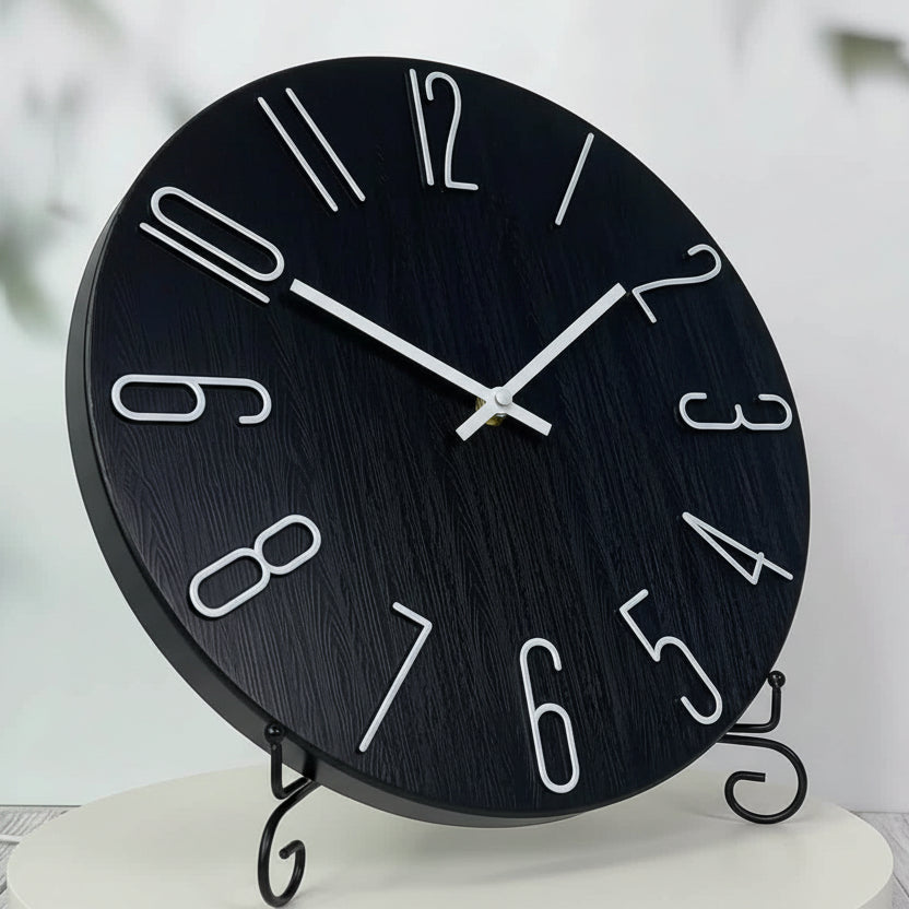 OAKTIDE - Orologio da parete contemporaneo progettato per interni moderni e silenziosi