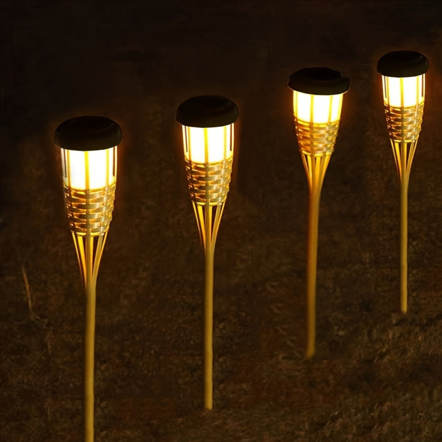 FLAMEGLOW – Luci LED in Bambù Solari per Atmosfera Esterni
