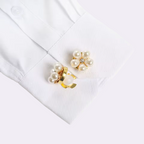 Petaline - Chiusura per Camicia Fiore Perla