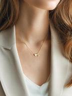 Collana con Iniziale a Forma di Cuore