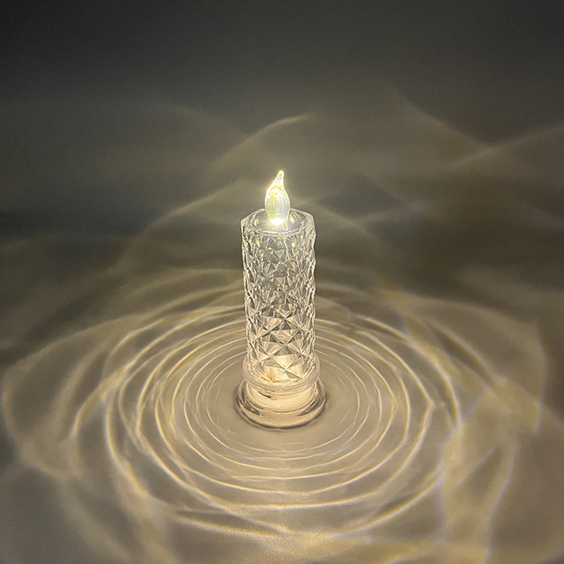 Rosera – Lampada a Luce di Candela in Cristallo
