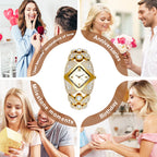 Lucelina - Orologio in pietra elegante in stile vintage per donne