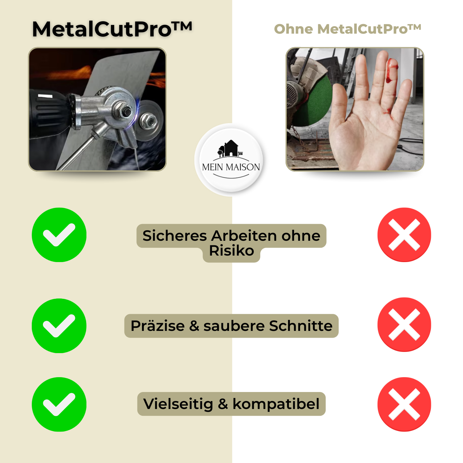 MetalCutPro™ – Taglio rapido e pulito di lamiere reso facile