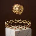 Reveria – Anello pieghevole in zirconia trasformabile in bracciale