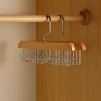 Appendiabiti multi-gancio in legno per un'archiviazione elegante