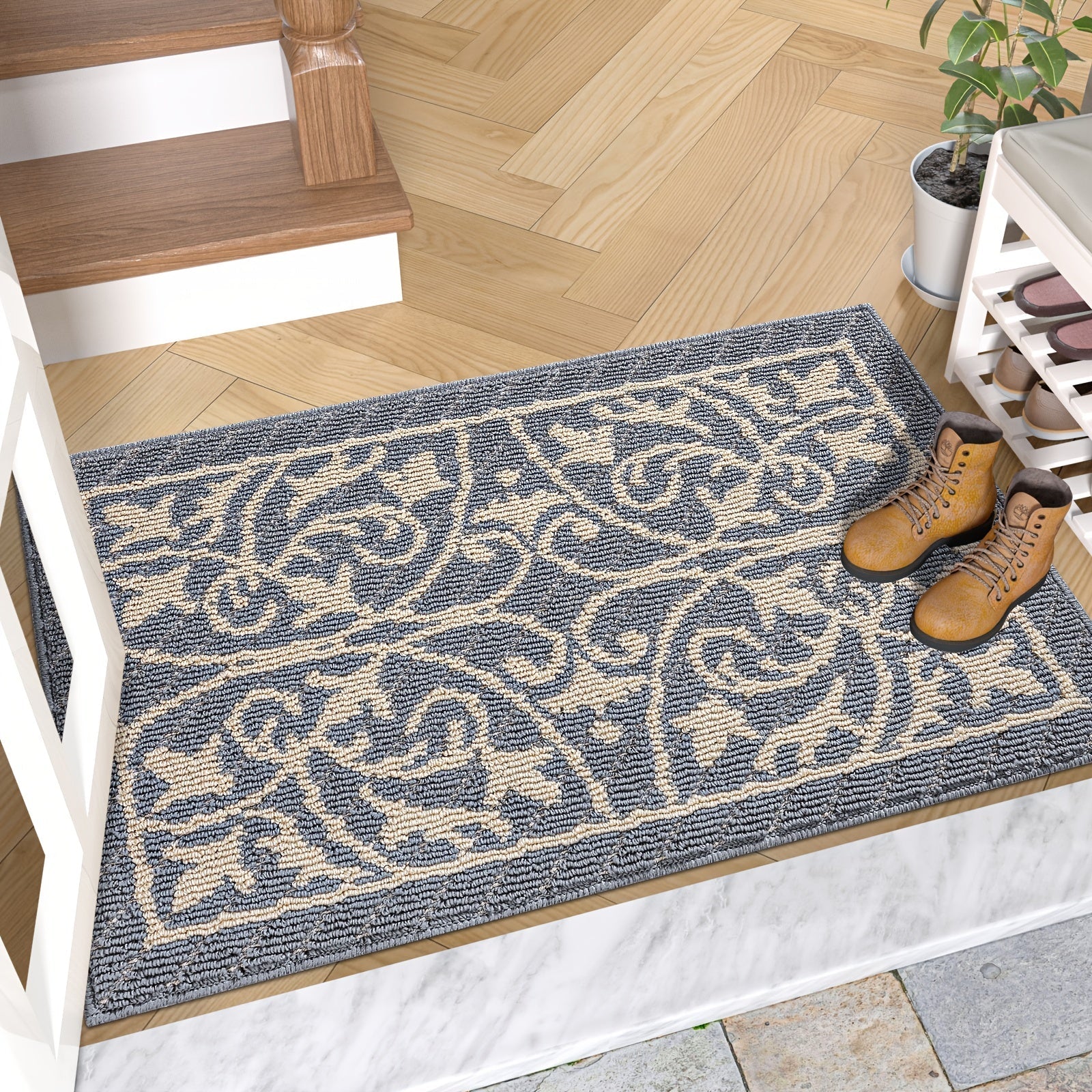 PUREHOME - Tappeto da Interno a Basso Profilo Antiscivolo 1pz