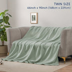 CLOUDSOFT - Coperta in Cotone Ultra-Morbido per Comfort Traspirante Quotidiano