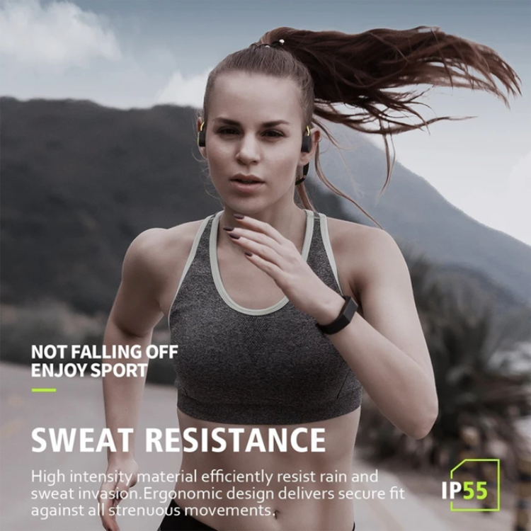 Nuove Cuffie Wireless Stereo Bluetooth a Conduzione Ossea Impermeabili