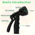 HYDROFLEX – Tubo da Giardino ad Alta Pressione con Ugello