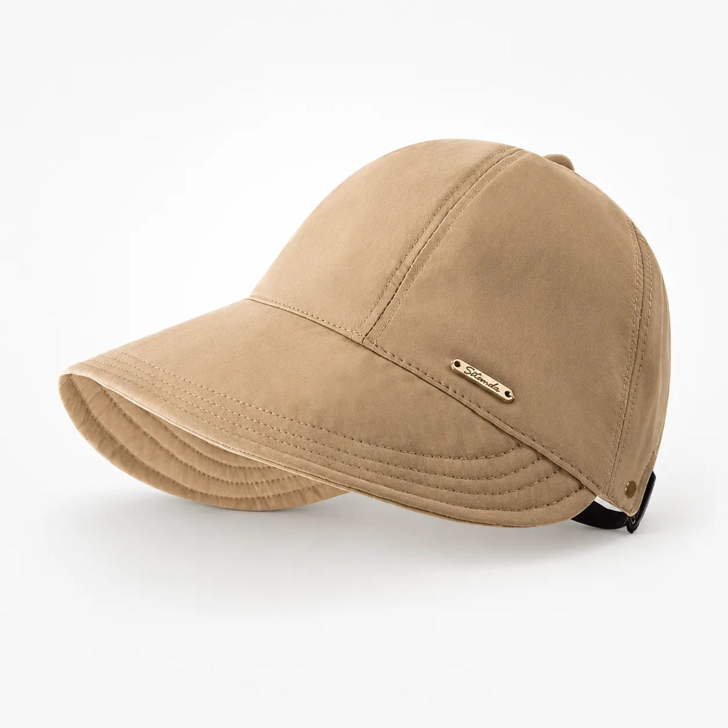 Solene – Cappello da sole pieghevole con ampia visiera e protezione UPF 50+ con cinturino regolabile