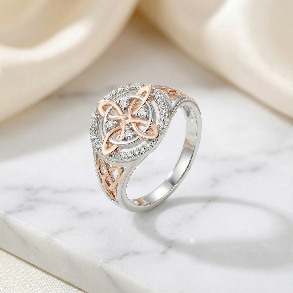 Anello di Protezione Celtico Keltara Bicolore