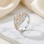Anello di Protezione Celtico Keltara Bicolore