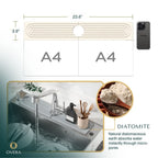 Overa - Tappetino in Diatomite Superassorbente per Lavandini