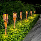 FLAMEGLOW – Luci LED in Bambù Solari per Atmosfera Esterni