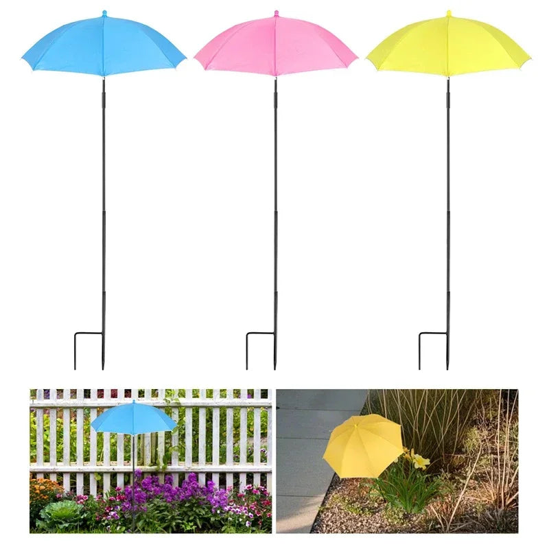 Florashade Protezione per Piante al Sole | Protezione per Piante Regolabile | Ombrello Resistente ai UV con Picchetto da Terra | Resistente alle Intemperie | Ø 60 cm