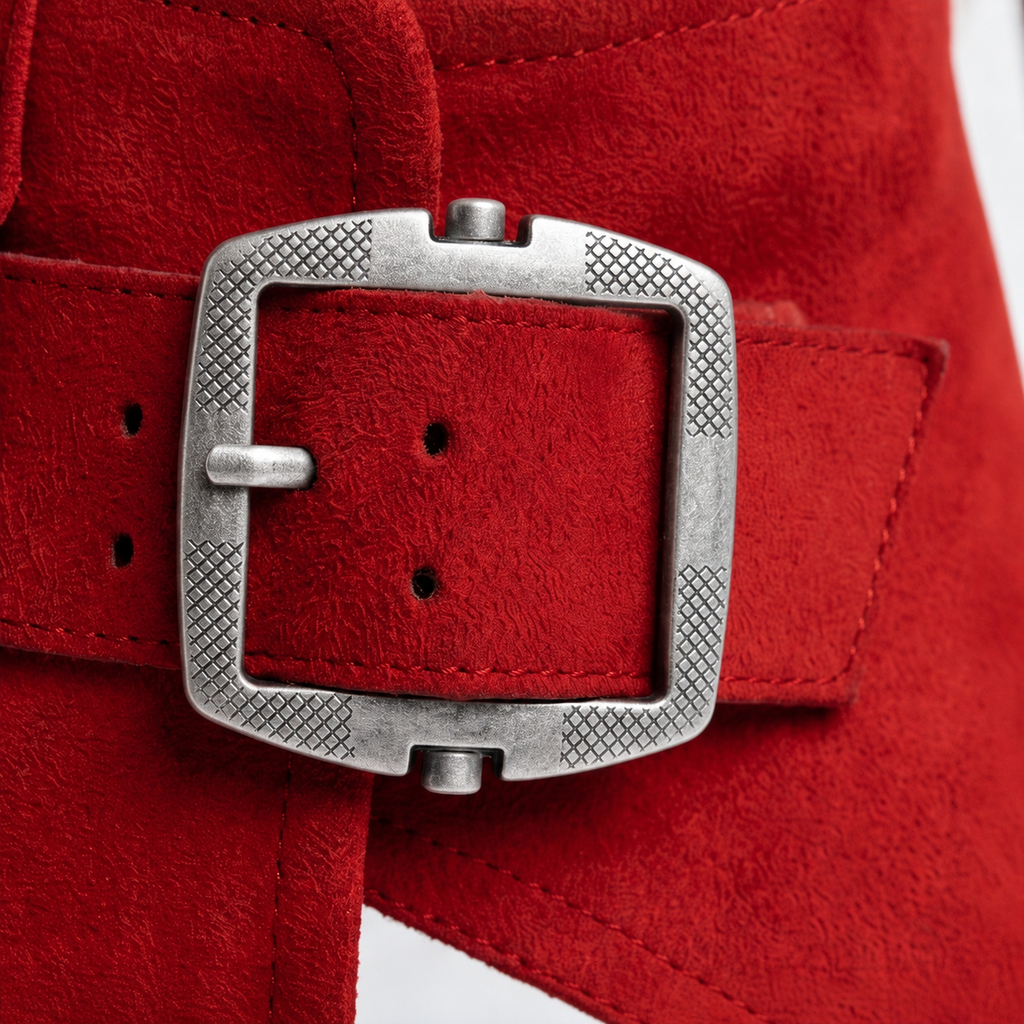 Elsera – Wedge con punta aperta e dettaglio fibbia