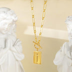 Collana in Catena a Clip Placcata in Oro 14K