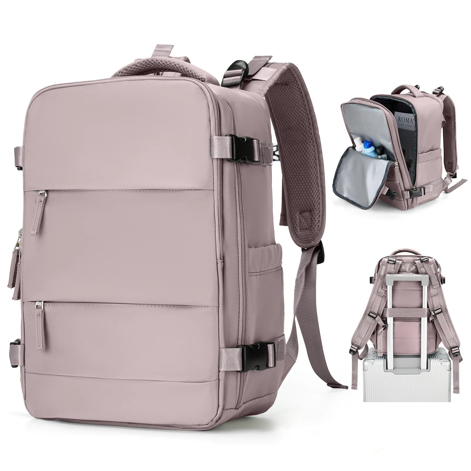 Zaino da Viaggio Travomate | Impermeabile e Versatile | Scomparto per Laptop da 15,6" | Grande Capacità con Separazione Umido-Asciutto