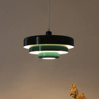GLOWDEN - Lampada a sospensione minimalista nordica in stile macaron con finitura in metallo opaco, progettata per un'illuminazione ambientale morbida e accogliente negli interni moderni