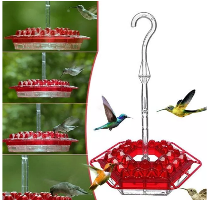 NECTARHAVEN – Alimentatore per Colibrì Antifuga con 30 Porte di Accesso Facile