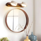 STONELINE - Lampada da parete LED per interni progettata con travertino naturale e legno per un'illuminazione architettonica calda
