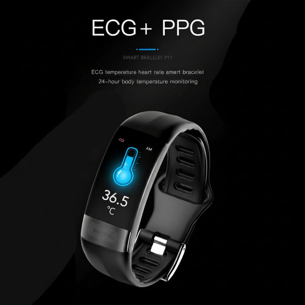 CARELINK - Orologio smart per il monitoraggio della salute con ECG, tracciamento della pressione sanguigna e analisi del sonno per il benessere quotidiano
