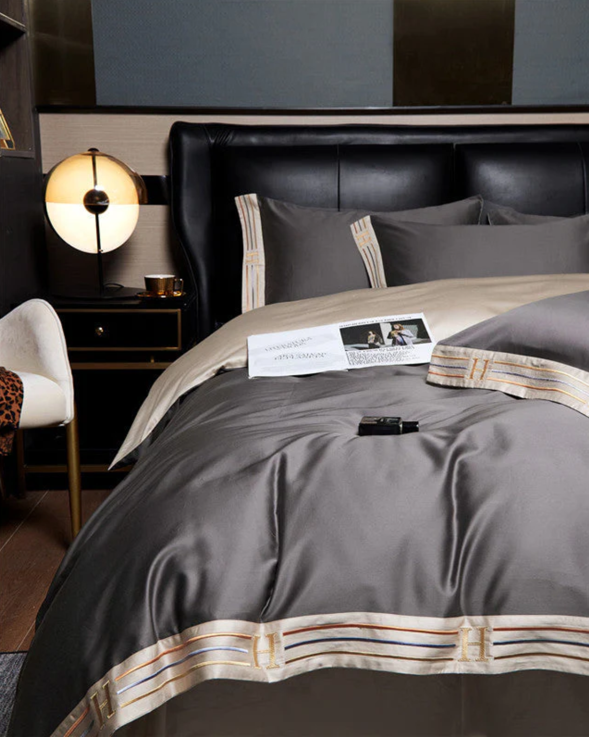 Set di Biancheria da Letto in Cotone Satinato di Lusso – 4 Pezzi