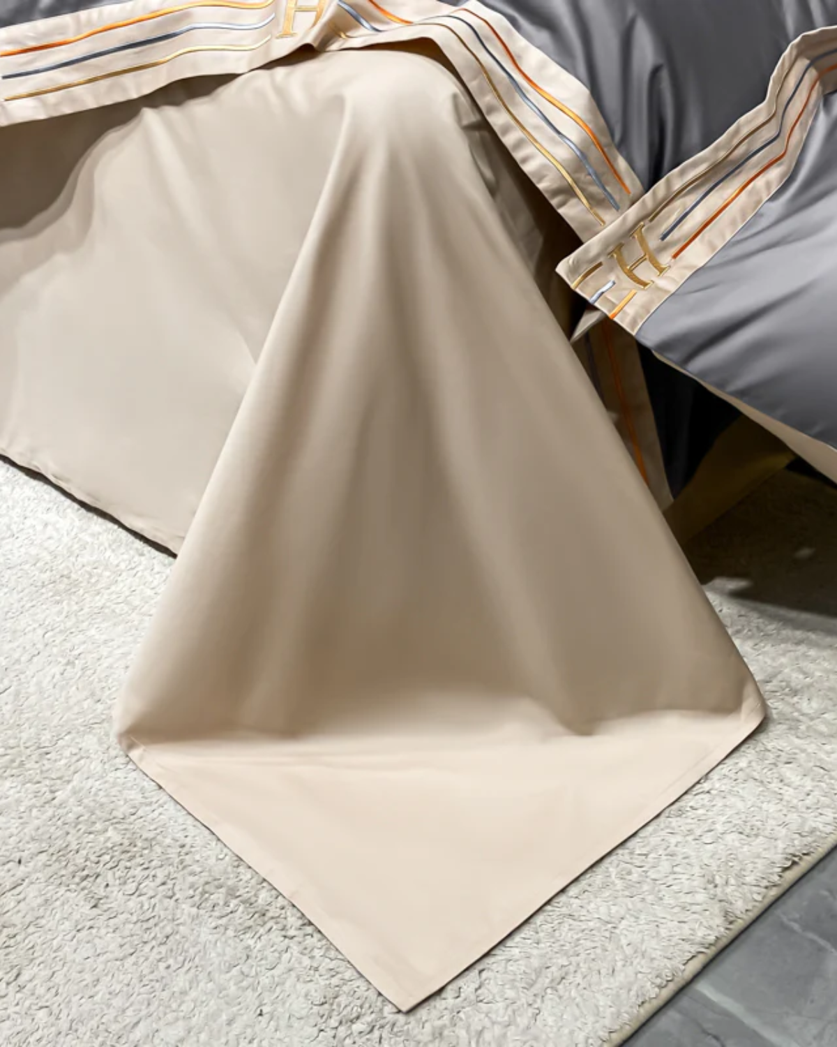 Set di Biancheria da Letto in Cotone Satinato di Lusso – 4 Pezzi