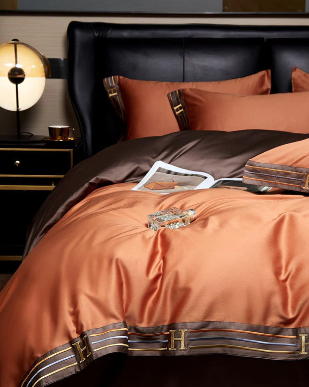 Set di Biancheria da Letto in Cotone Satinato di Lusso – 4 Pezzi