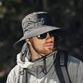 SOLGUARD - Cappello da sole traspirante con visiera larga e protezione UV progettato per il comfort all'aperto, i viaggi e la sicurezza sotto il sole tutto il giorno