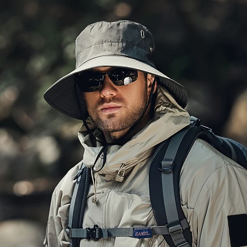 SOLGUARD - Cappello da sole traspirante con visiera larga e protezione UV progettato per il comfort all'aperto, i viaggi e la sicurezza sotto il sole tutto il giorno
