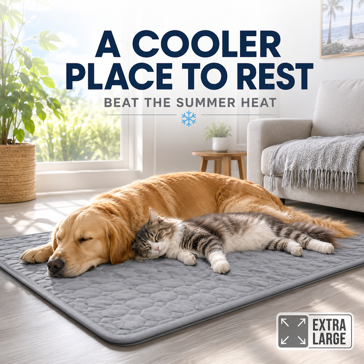 TAPPETINO CHILLPAWS – Letto Refrigerante Extra Large per Cani e Gatti