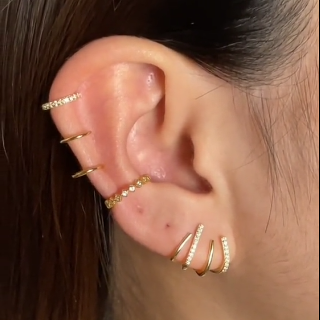 Elarra - Orecchini Look Multi-Piercing