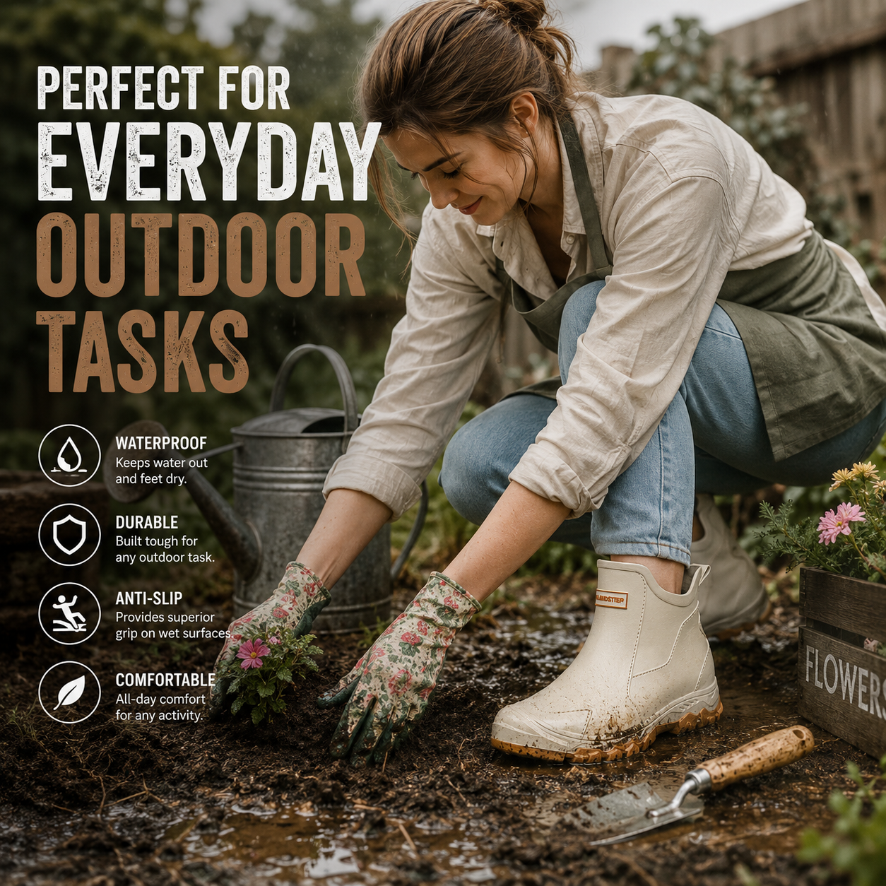 MUDSTEP – Protezione Duratura per Terreni Bagnati e Comfort Antiscivolo